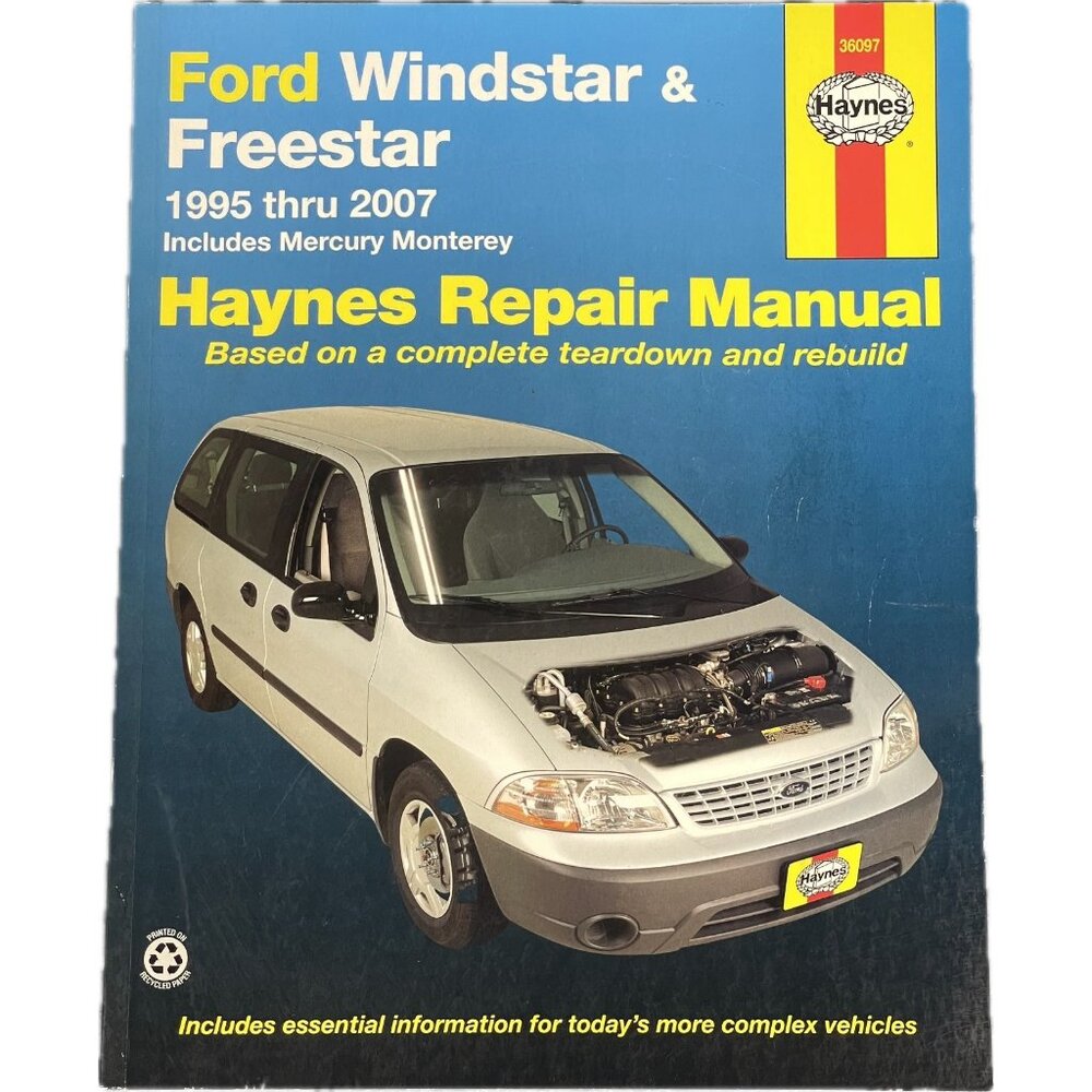Haynes Repair Manual 1995 - 2007 Ford Windstar Includes Mercury Monterey #36097
